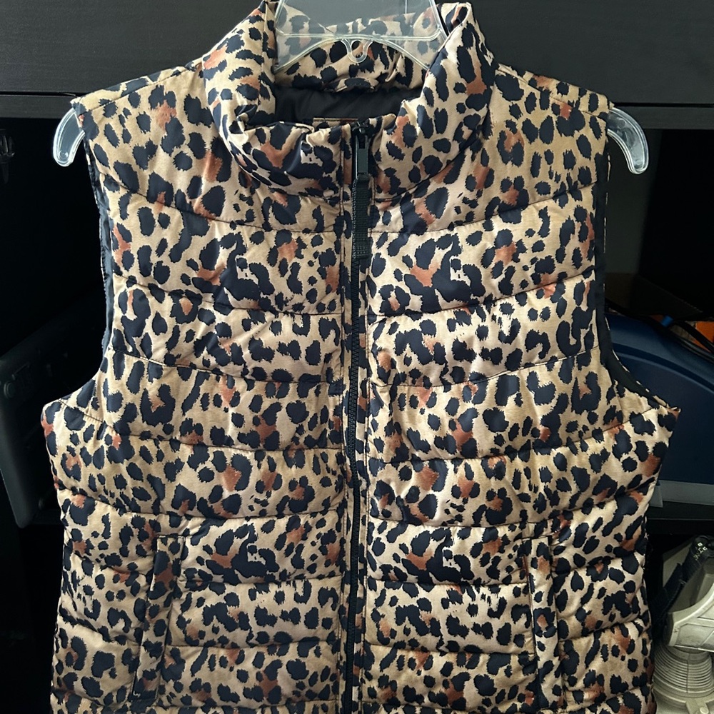 GAP Animal Print Puffer Vest